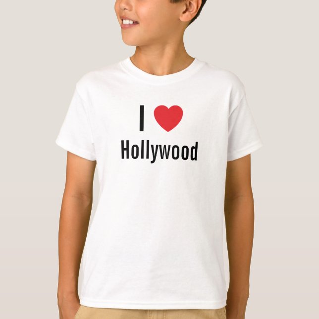 T-shirt J'aime Hollywood (Devant)