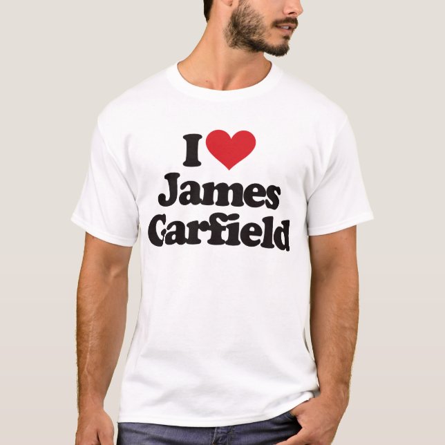 T-shirt J'aime James Garfield (Devant)