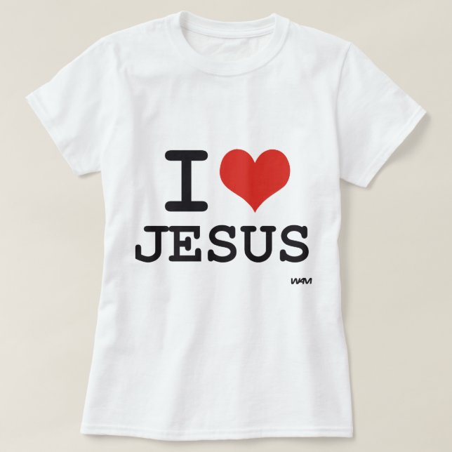 T-shirt J'aime Jésus (Design devant)