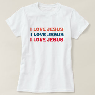 T-shirt J'aime Jésus chrétien