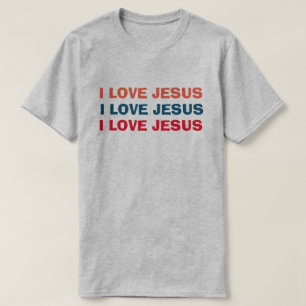 T-shirt J'aime Jésus chrétien