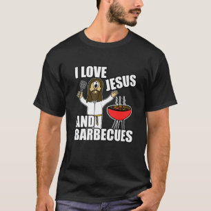T-shirt J'Aime Jésus Et Barbecues Drôle Humour Chrétien S