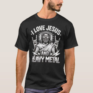 T-shirt J'aime Jésus et le Heavy Metal