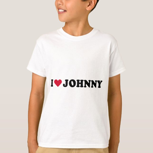 T-SHIRT J'AIME JOHNNY (Devant)