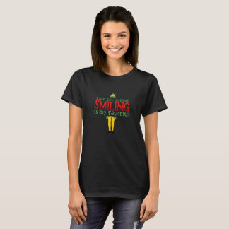 T-shirt J'aime juste sourire, souriant est mon favori