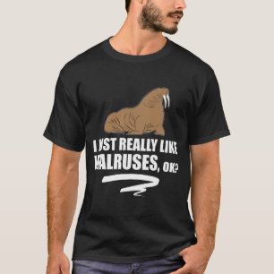 T-shirt J'aime juste vraiment des morses CORRECTS - morse