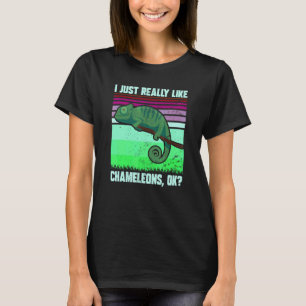 T-shirt J'aime Juste Vraiment Les Caméléons OK Citation Lé