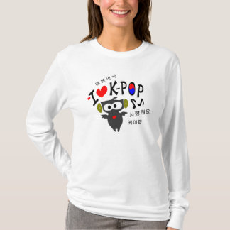 T-shirt J'aime K-POP TXT OWL VECTOR Ladies AA Hoody Long S