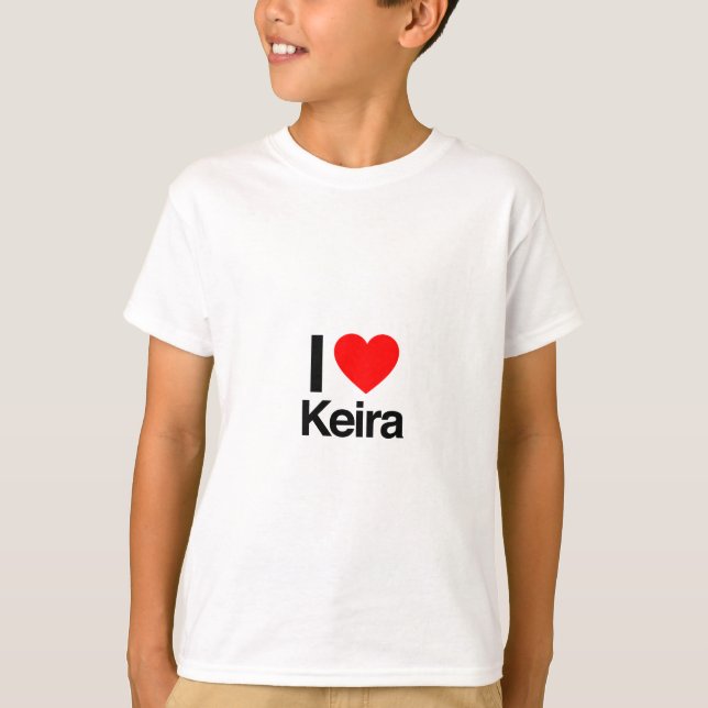 T-shirt j'aime keira (Devant)