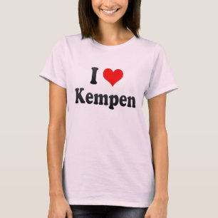 T-shirt J'aime Kempen, Allemagne. Ich Liebe Kempen,