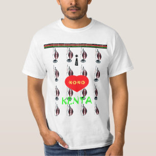 T-shirt J'aime Kenya Massai XOXO Hakuna Matata Zazzle T