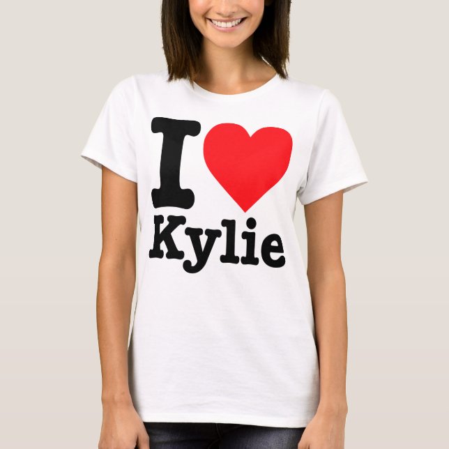 T-shirt "J'aime Kylie" (Devant)