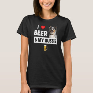 T-shirt J'Aime La Bière Et Mon Aussie Maman Papa Australie