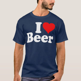 T-SHIRT J'AIME LA BIÈRE JE COEUR LA BIÈRE