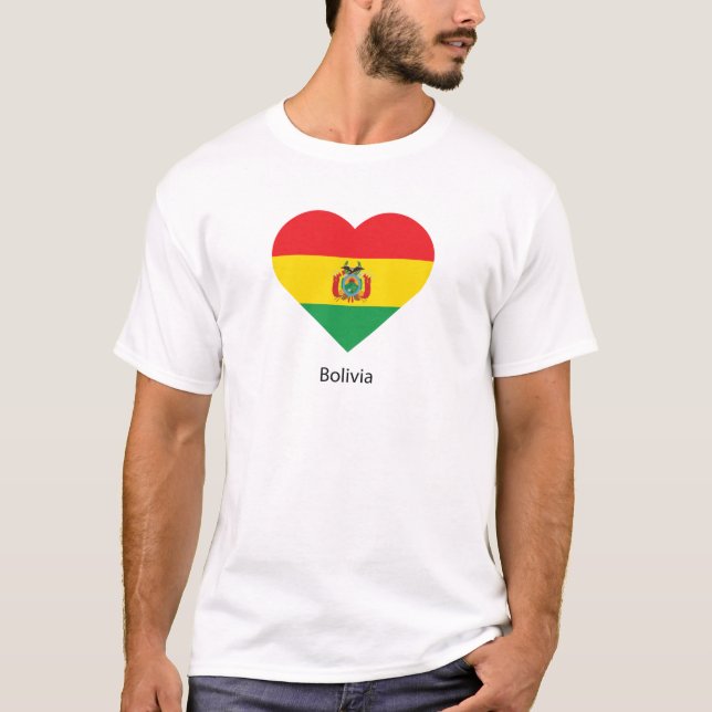 T-shirt J'aime la Bolivie (Devant)