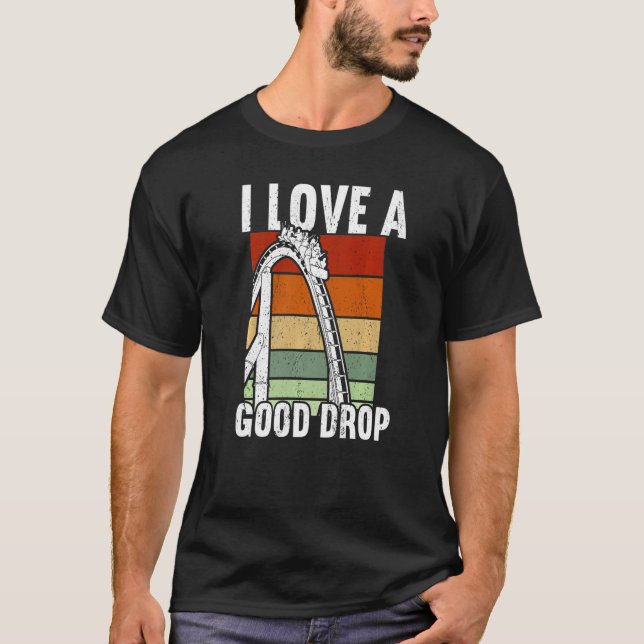 T-shirt J'aime la bonne goutte Rollercoaster (Devant)