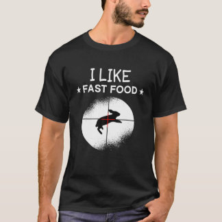 T-shirt J'Aime La Chasse À La Chasse Au Lapin De La Restau