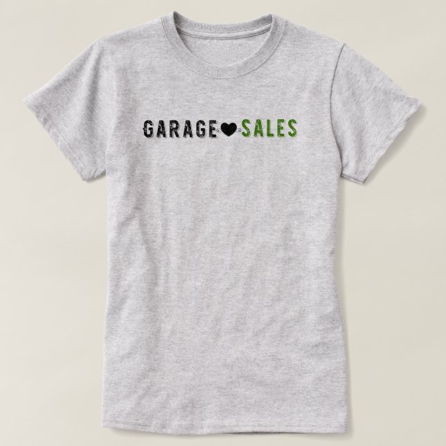 T-shirt J'aime la chemise de chercheur d'occasions (Design devant)