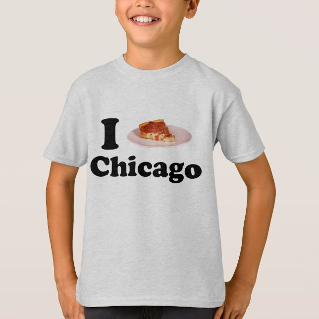 T-shirt J'aime la chemise de Chicago (Devant)