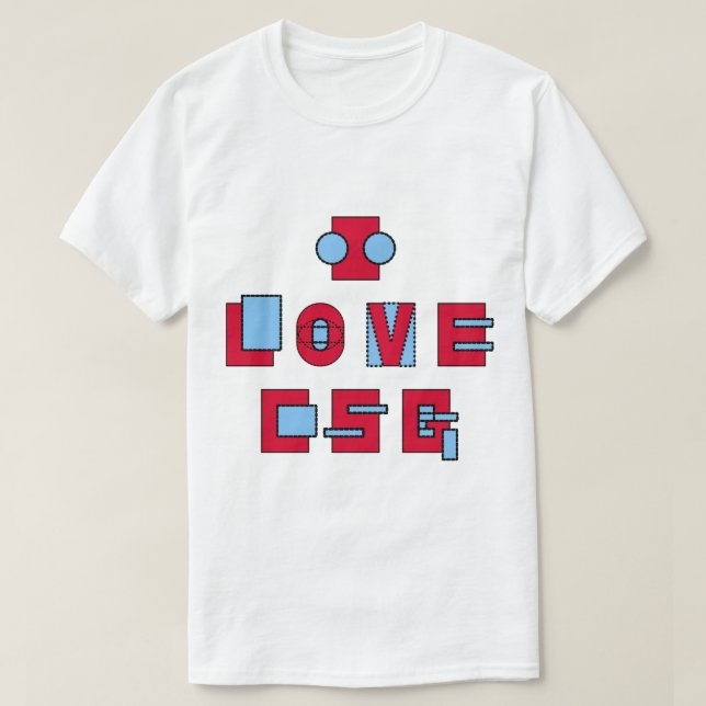 T-shirt J'aime la chemise de CSG (Design devant)