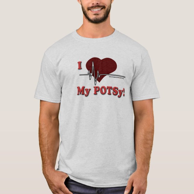 T-shirt J'aime la chemise de mes hommes de POTSy (Devant)
