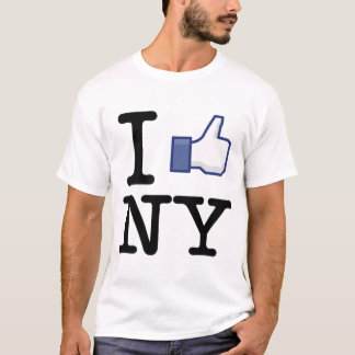 T-shirt "J'aime la chemise de New York" Facebook