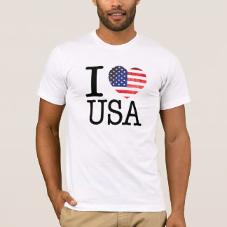 T-shirt J'aime la chemise des Etats-Unis