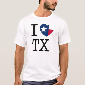 T-shirt J'aime la chemise du Texas