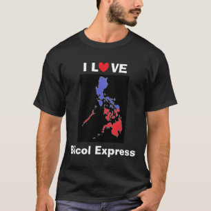 T-shirt J'aime la chemise foncée de base exprès de Bicol