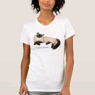 T-shirt J'aime la chemise personnalisable de cou de scoop