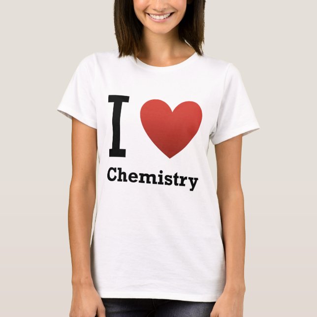 T-shirt J'aime la chimie (Devant)