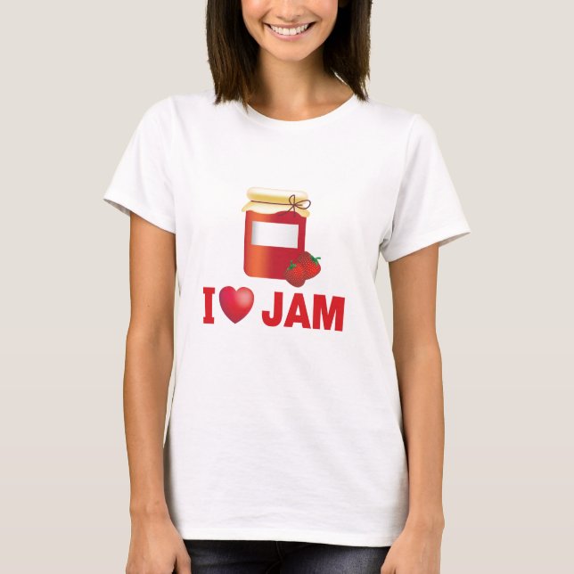 T-shirt j'aime la confiture (Devant)
