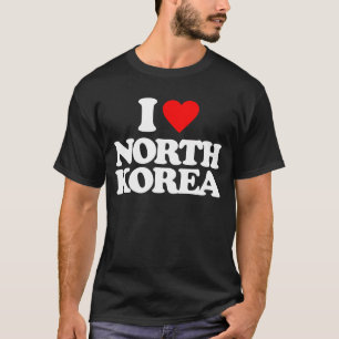 T-SHIRT J'AIME LA CORÉE DU NORD