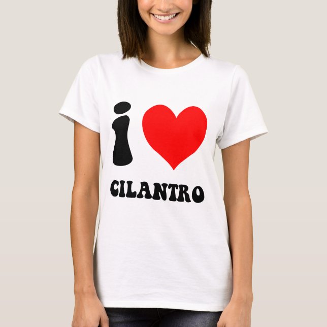 T-shirt j'aime la coriandre (Devant)