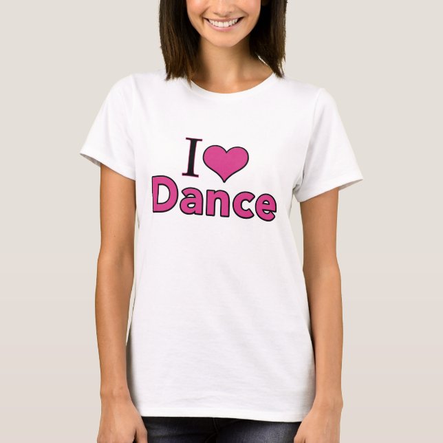 T-shirt J'aime la danse (Devant)