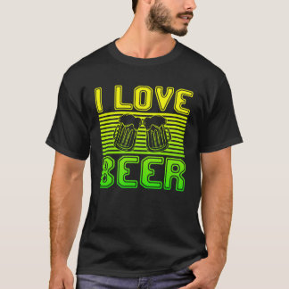 T-shirt J'aime la famille de la bière