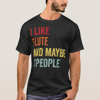 T-shirt J'Aime La Flûte Peut-Être 3 Personnes