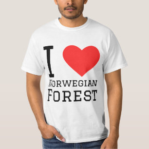 T-shirt J'aime la forêt norvégienne