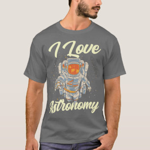 T-shirt J'aime la fusée d'astronomie Planètes Astronaute E