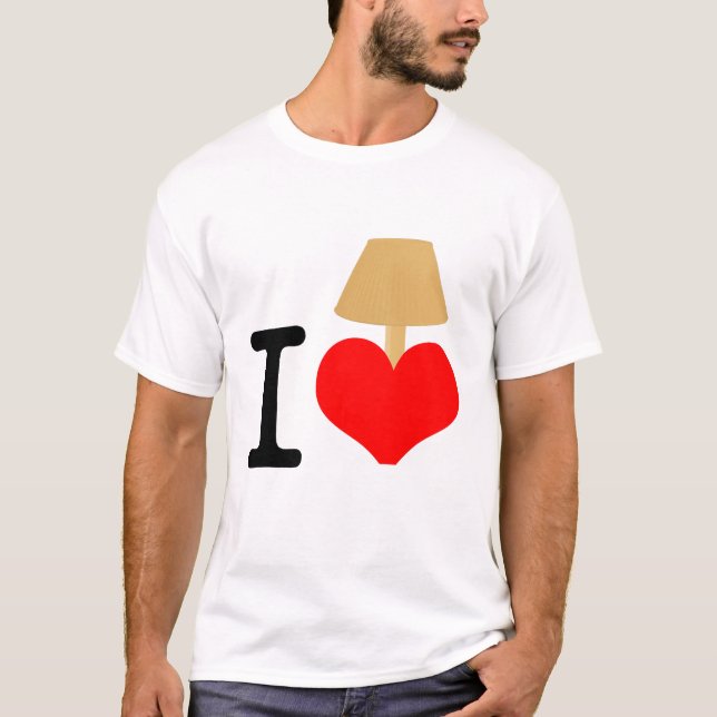 T-shirt J'aime la lampe (Devant)