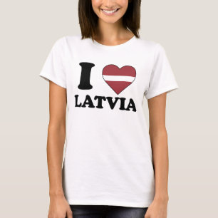 T-shirt J'aime la Lettonie