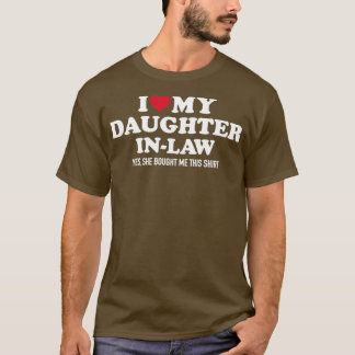 T-shirt J'aime la loi-fille pour la loi-mère