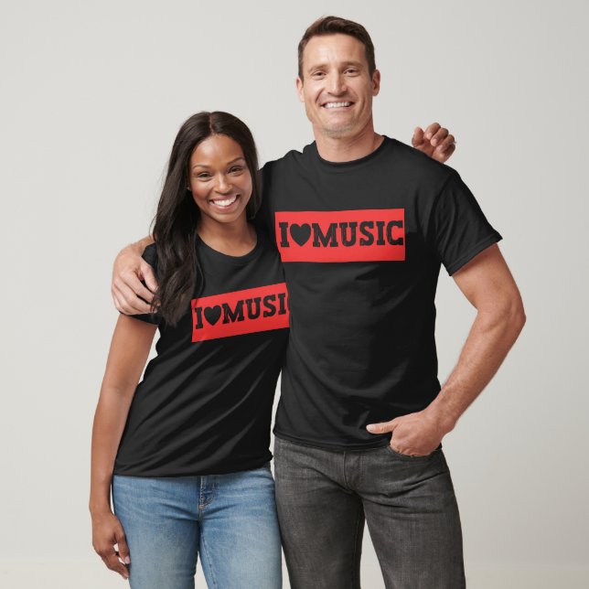 T-shirt J'aime la musique (Unisexe)