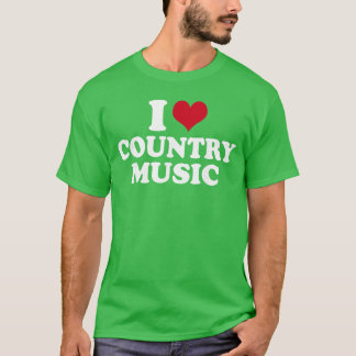 T-shirt J'aime la musique country garçon famille