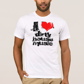 T-shirt J'aime la musique sale de maison