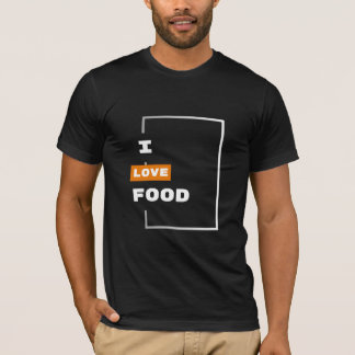 T-SHIRT J'AIME LA NOURRITURE - L'AMOUREUX DE LA NOURRITURE