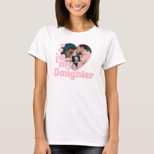 T-shirt J'aime la photo du coeur de ma fille