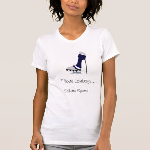 T-shirt J'aime la pièce en t de football faite sur