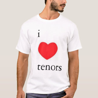 T-shirt J'aime la pièce en t de tenors