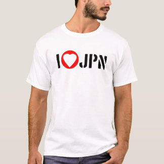 T-shirt J'aime la pièce en t du JAPON
